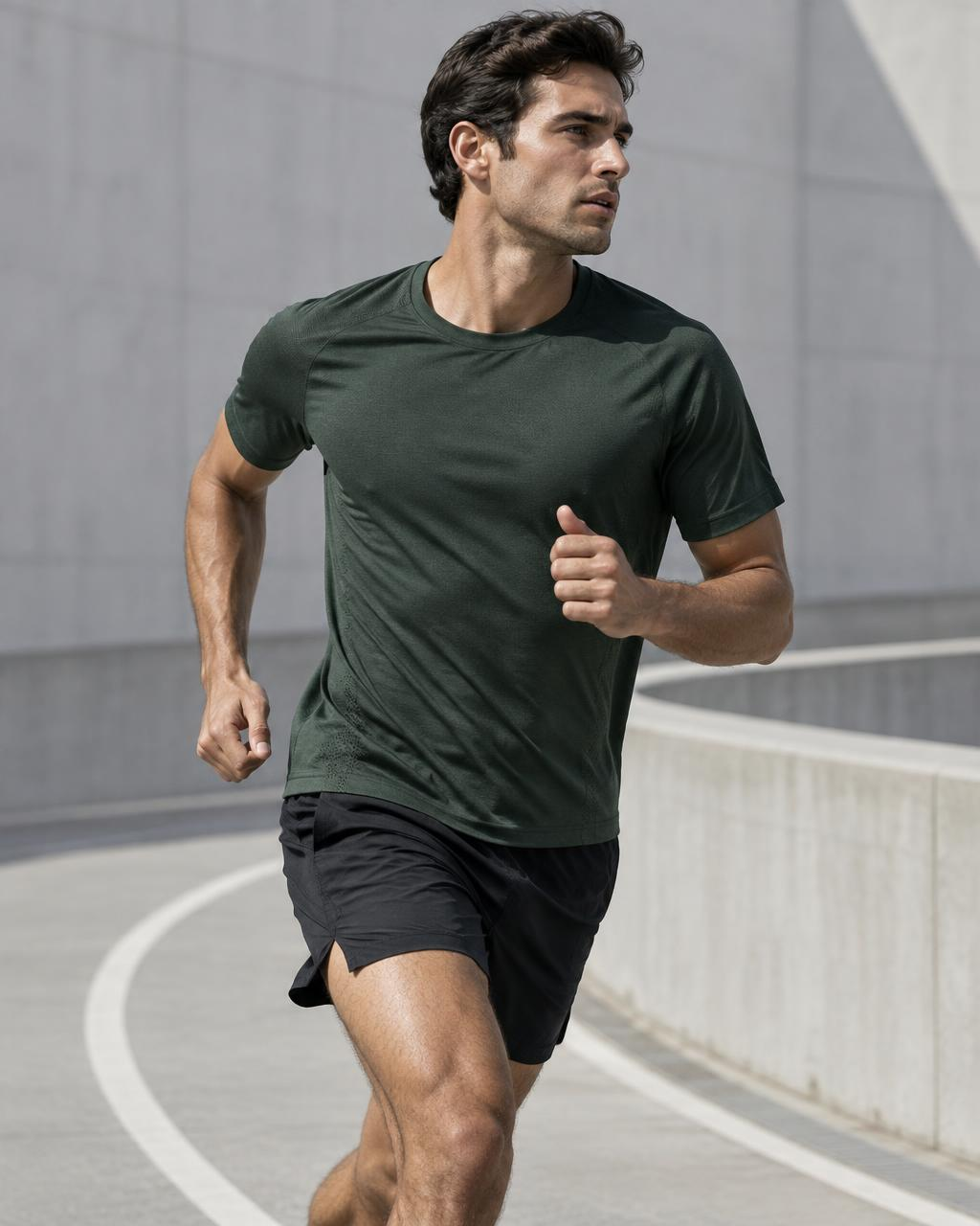 Runner on a track
